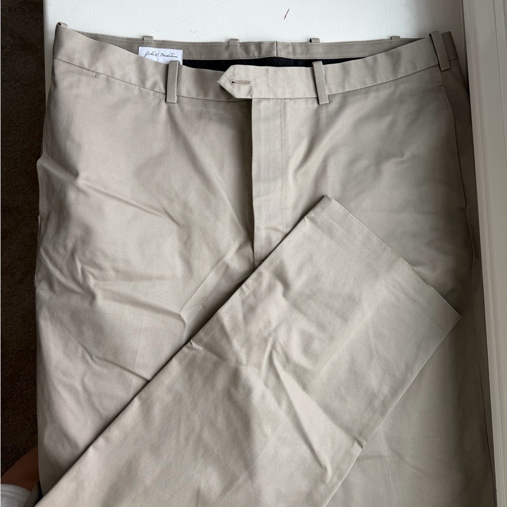 John W Nordstrom Smartcare Pleated Supima® Cotton Pants sz 40x34